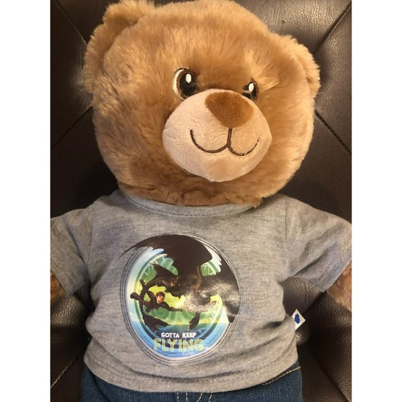 Build a Bear Teddy in T-Shirt, Jeans and Red High top Sneakers! - Picture 2 of 7